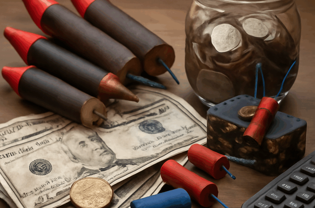 Ullustration af fyrværkeri lovgivning