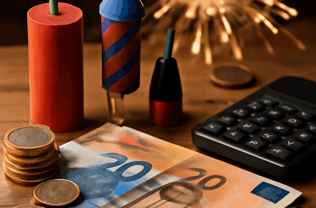 Ullustration af fyrværkeri periode