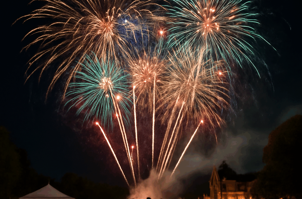 Ullustration af fyrværkerishow