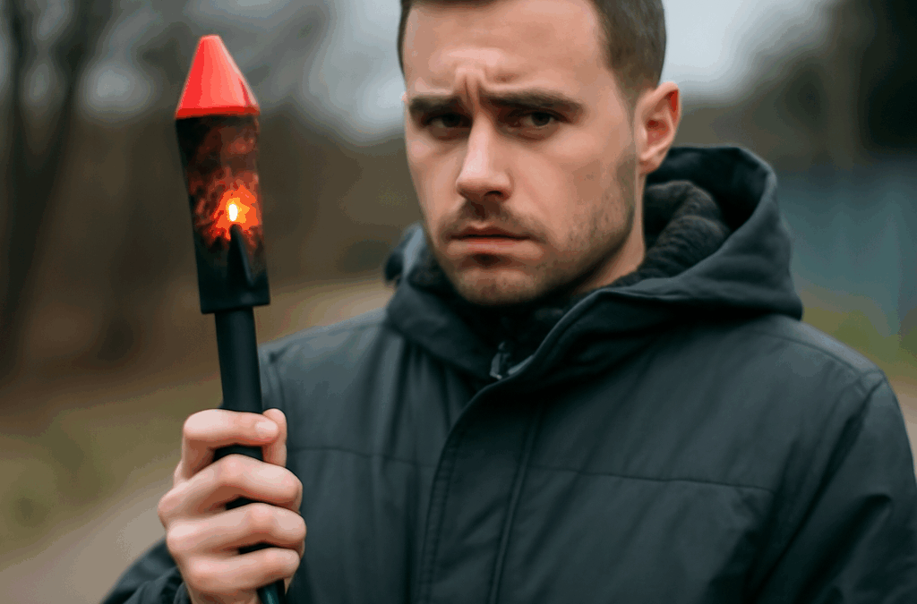 Ullustration af hvornår er fyrværkeri ulovligt