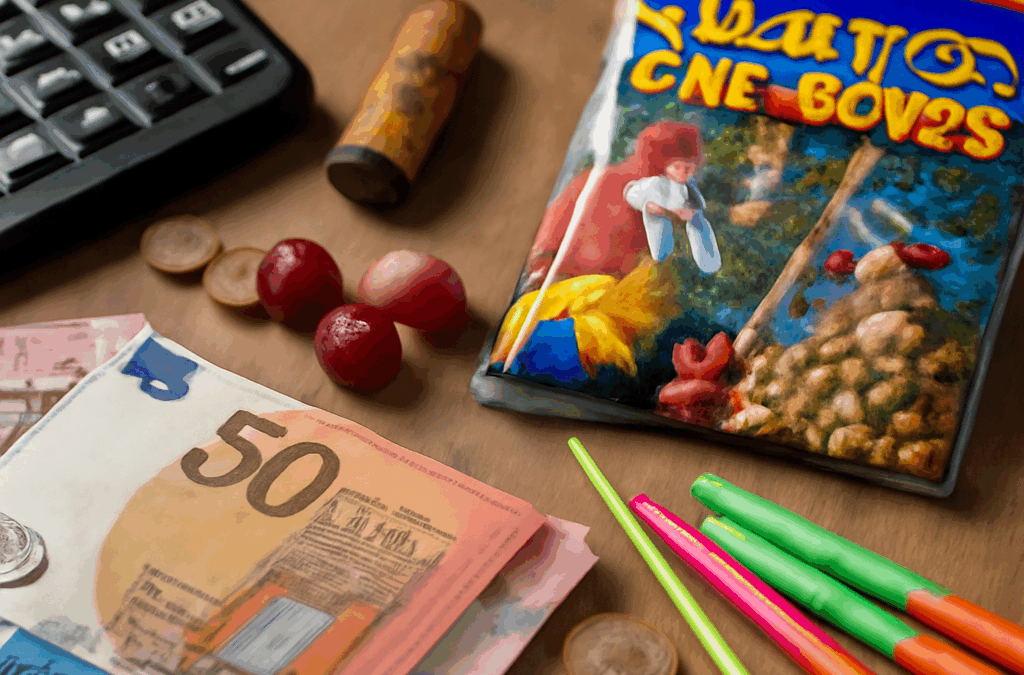 Ullustration af junior fyrværkeri pakke