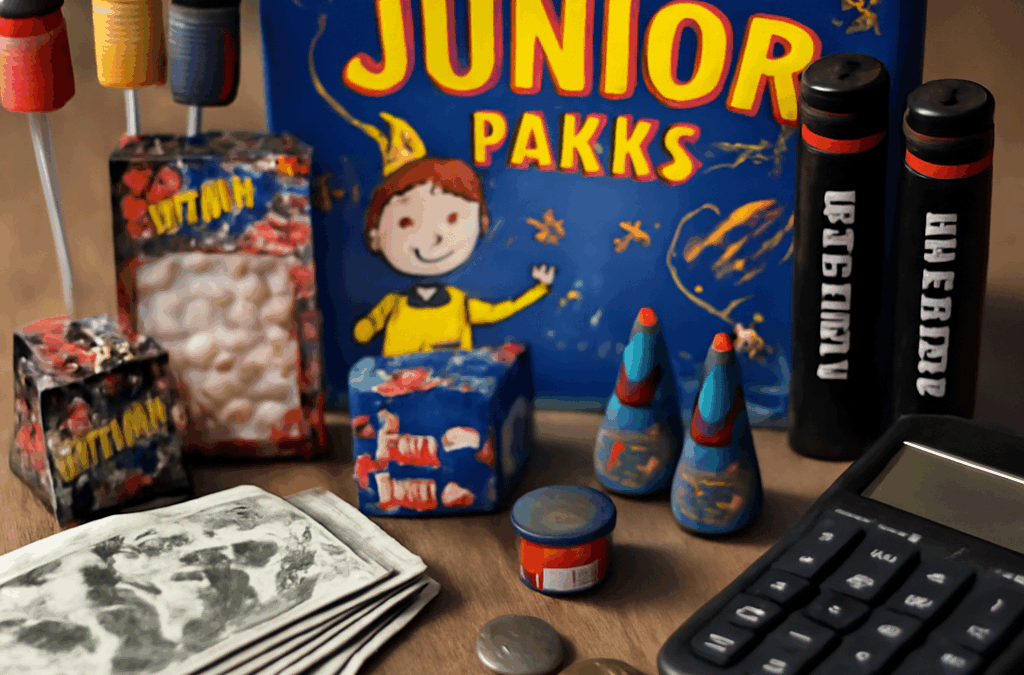 Ullustration af junior pakke fyrværkeri